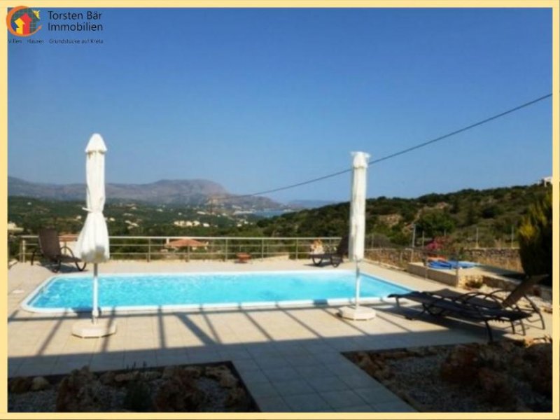 Kambia Kreta, Kampia - Villa mit Garten, priv. Pool und Meerblick Haus kaufen